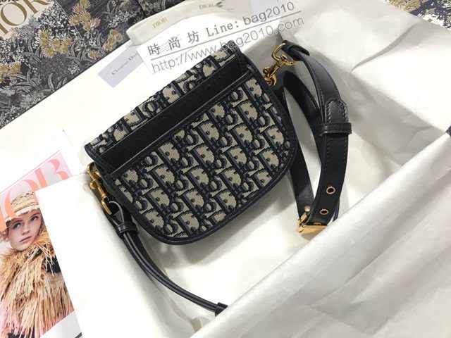 Dior女包 迪奧bobby藍色小號小豬包 Dior肩背斜挎包  dfk1706